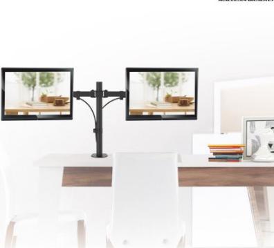Actual product image Maclean Mount desk for 2 monitors MC-754 13" - 32" max. 8kg (Dining table, 32")