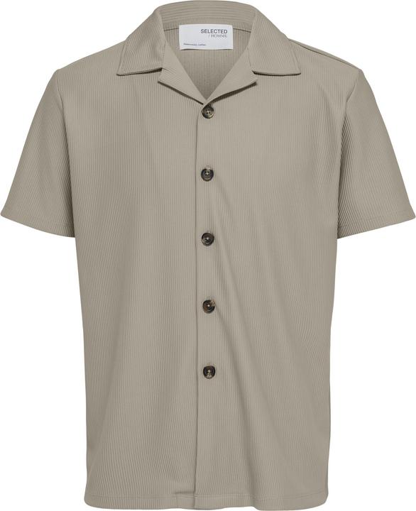 Produktbild Selected Homme Geripptes cuban collar Kurzarmhemd (XL)
