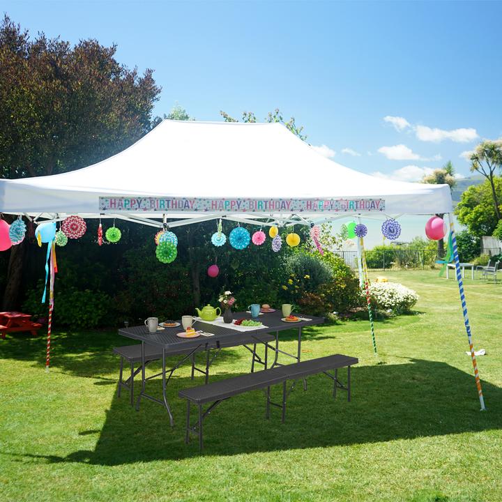 Image du produit Relaxdays Table de jardin (180 cm)