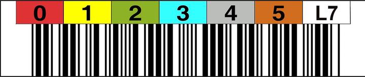 Astar LTO7 HORIZ. 000400-000499 (100) LTO7400499 TRIOPTIC Barcode-Etiketten