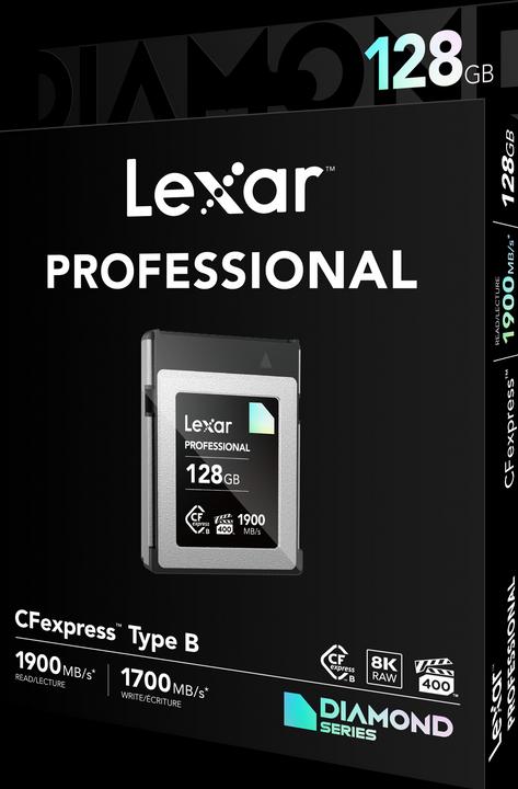 Image du produit Lexar Série professionnelle Diamant (128 Go, CFexpress type B)