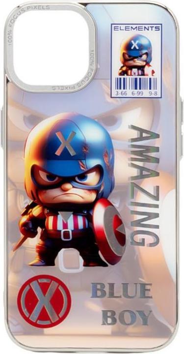 Actual product image iLike iPhone 14 PC Silicone Case Blue Boy (Apple iPhone 14)
