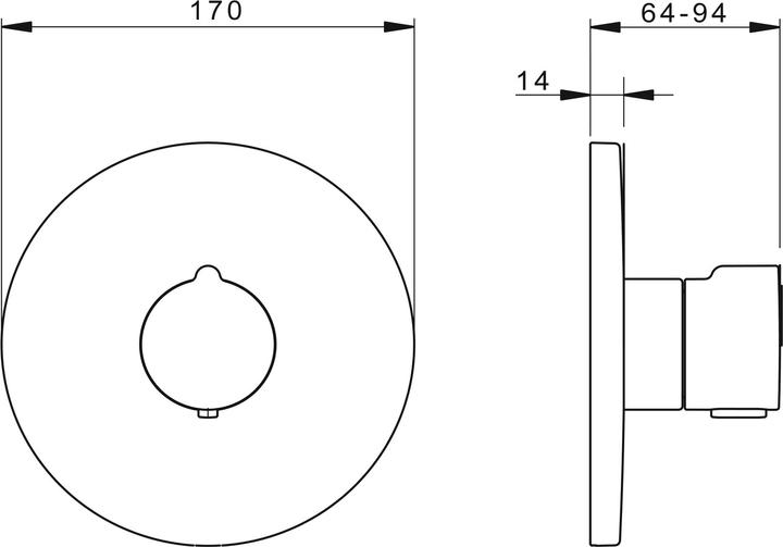 Produktbild Hansa 88609045 FM-Set f. Brausebatt. HANSAHOME