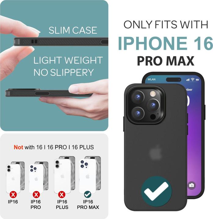 Actual product image Nalia Matt silicone cover (Apple iPhone 16 Pro Max)