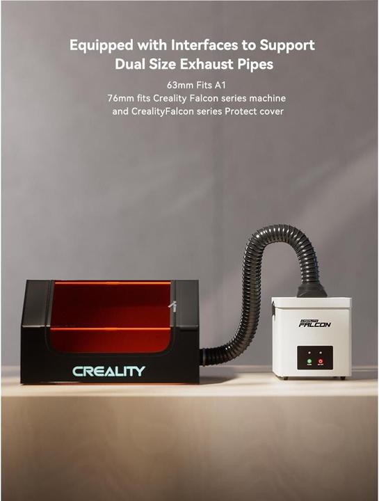 Produktbild Creality Desktop Falcon Smoke Purifier Yw45 (Reinigung)