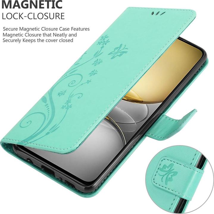 Produktbild Cadorabo Hülle für Realme C75 mit Blumen Muster (Siemens CC75)