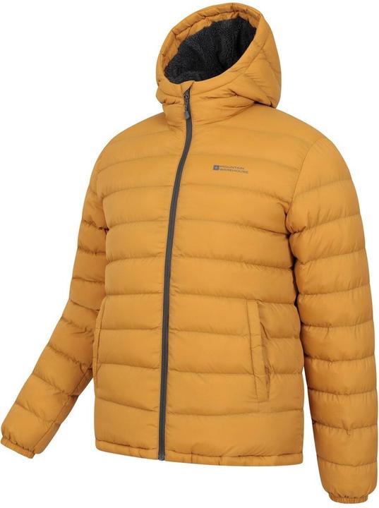 Immagine prodotto Mountain Warehouse Giacca imbottita Seasons Uomo foderata in pelliccia sintetica (XXS)
