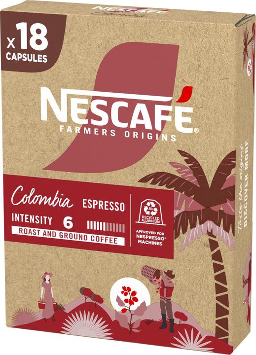 Actual product image Nescafé Farmers Origins Colombia (18 x Port.)