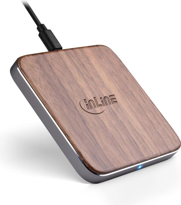 Image du produit InLine Chargement de bois Qi (10 W)