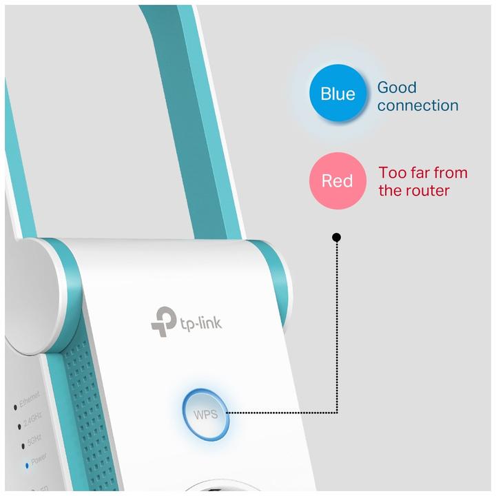 Produktbild TP-Link AC1200 WI-FI Range Extender (867 Mbit/s, 300 Mbit/s)