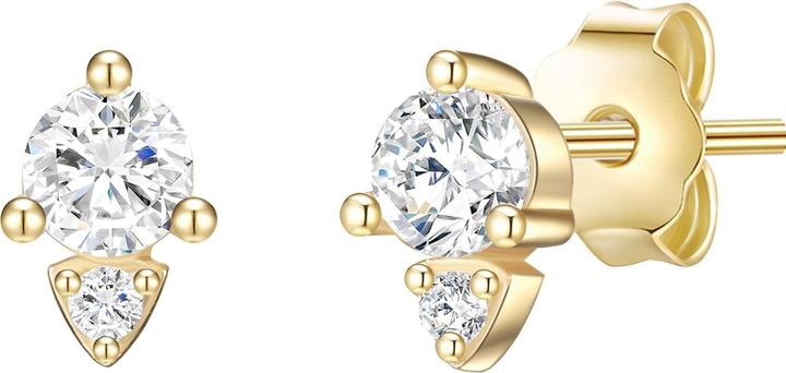 Glanzstücke München Damen Sterling Silber Zirkonia gelbgold - 23754 (Sterling Silber)