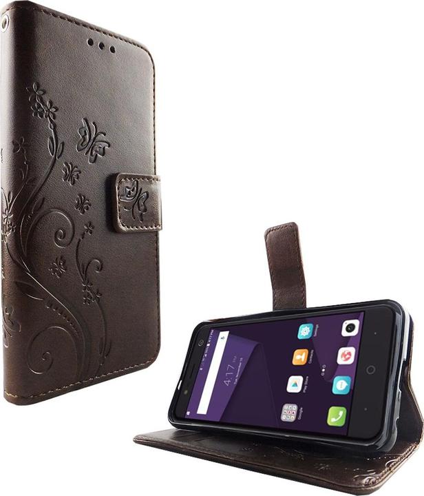 Produktbild König Design Hülle Handy Schutz für ZTE Blade V8 Lite Case Cover Tasche Wallet Etui Bumper (ZTE Blade V8 Lite)