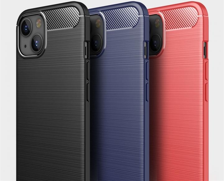 Immagine prodotto Screenguard Custodia in TPU morbido spazzolato al carbonio (Apple iPhone 13)