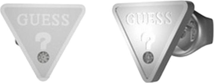 Guess Modern Steel Studs Party Crystal Earrings JUBE02168JWRHT/U