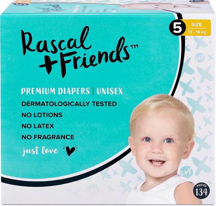 Rascal+Friends Premium (Size 5, Monthly box, 134 Piece)