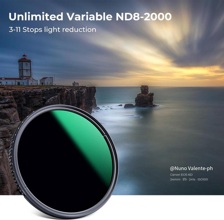 Actual product image K&F Concept Superslim ND8-2000 (77 mm, Neutral density filter)