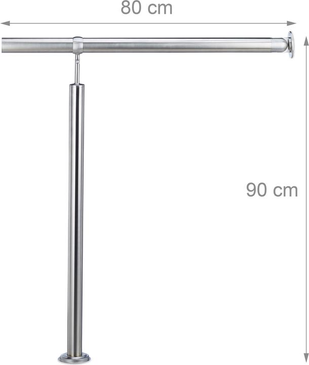 Image du produit Relaxdays Rampe d?escalier main courante (Acier inoxydable)