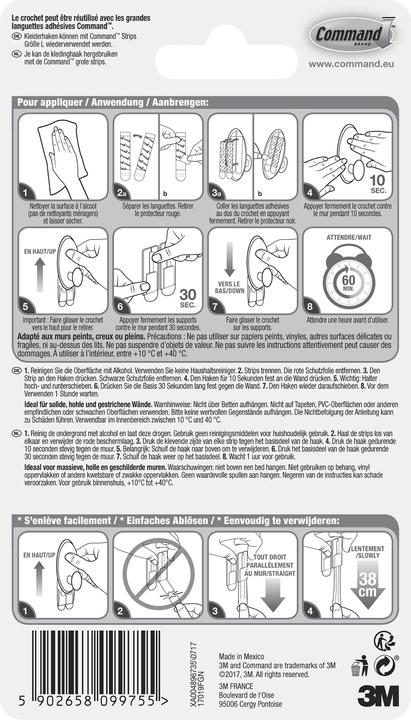 Actual product image Command Coat hook