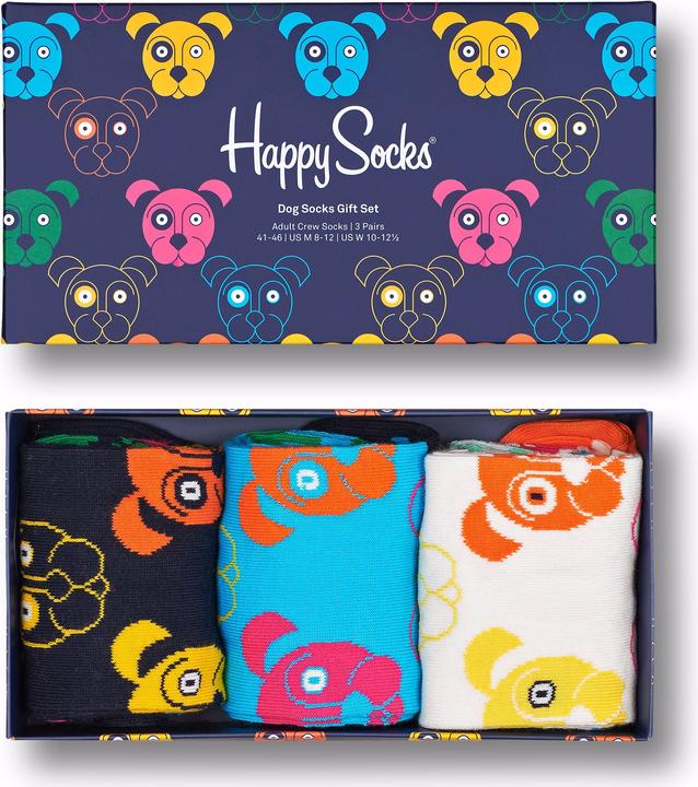 Actual product image Happy Socks Mixed Dogs (pack of 3, 41 - 46)