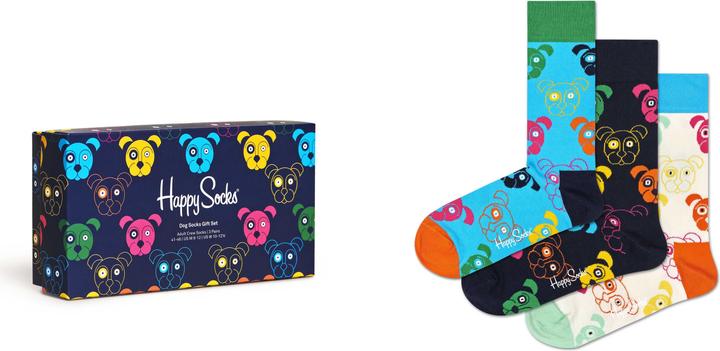 Actual product image Happy Socks Mixed Dogs (pack of 3, 41 - 46)
