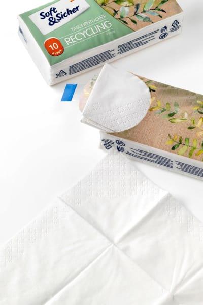 Immagine prodotto dm Soft&Sicher Fazzoletti da riciclare (10 pezzi)