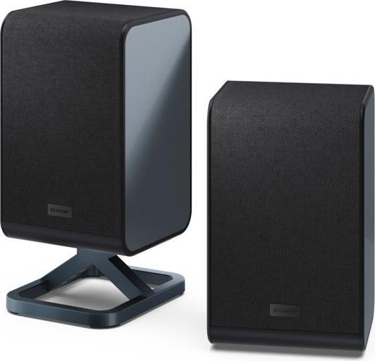 Sharp Speakers HT-SPR52021(BK) Q Soundbar 2.0.2 Wireless Rear Surround Speakers, Black | (2.0.2 Kanal)