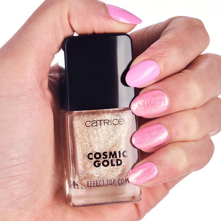 Immagine prodotto Catrice Cosmic Gold Effect Smalto Unghie Top Coat (030 Luce Celeste, Topcoat)