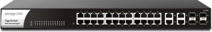 Actual product image Draytek VigorSwitch G1282 (28 Ports)