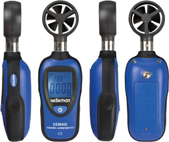 Image du produit Velleman DEM400 Anémomètre à main