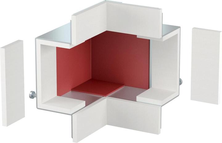 Actual product image OBO Bettermann Vertr external corner BSKM-AE 0407 40x70 external corner for fire protection duct 4012196620173