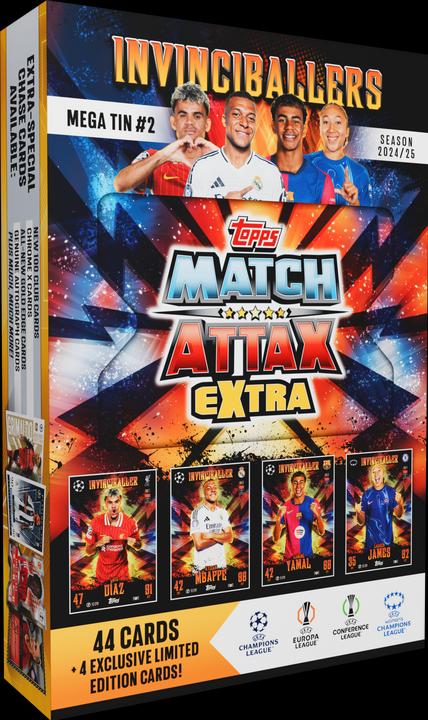 Actual product image Topps Match Attax Champions League EX 2025 Mega Tin (English, Booster Pack)