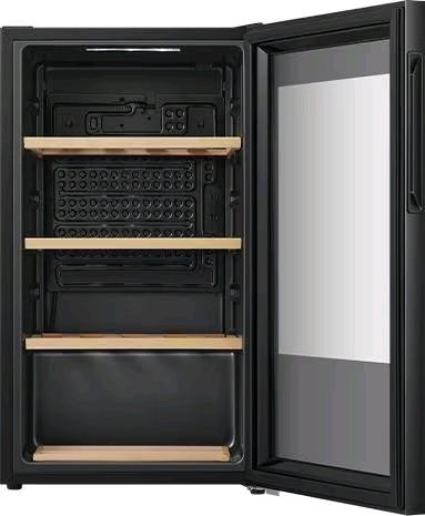 Produktbild Hisense RW12D4NWG0 Weinkeller mit Kompressor Kostenlose Installation Schwarz 30 Flaschen