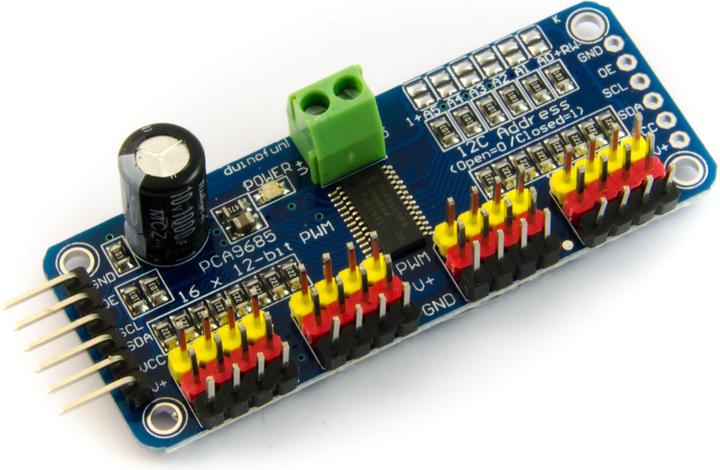 Actual product image Purecrea 16-channel PWM / Servo driver I2C (PCA9685)