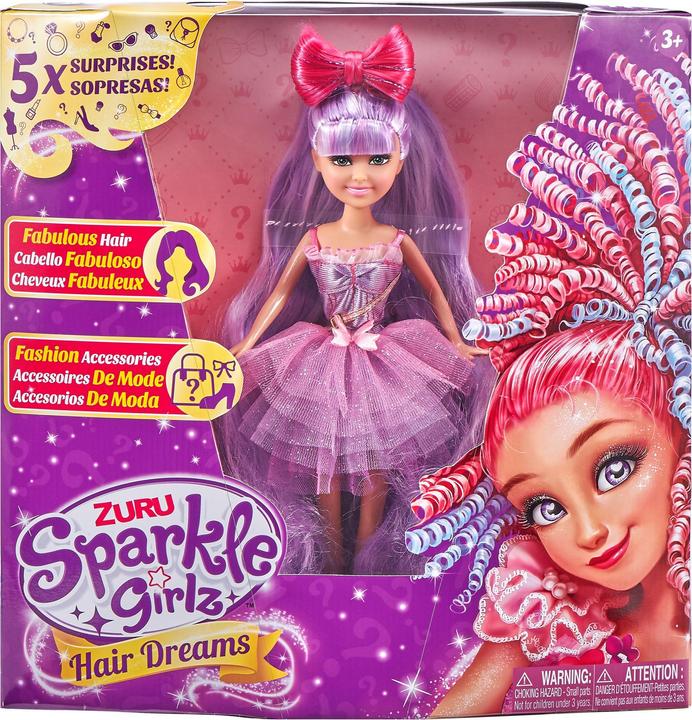 Actual product image Zuru Sparkle Girlz Hair Dreams MIX