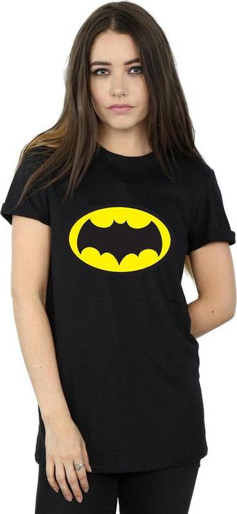 Immagine prodotto Maglietta Boyfriend in cotone con logo della serie TV di Batman donna/donna (XL)