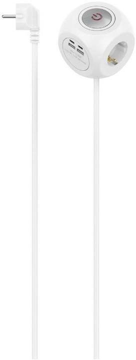 Immagine prodotto Hama Cubo di presa (3 x, USB-C, USB-A, CEE 7/3, 1.40 m)