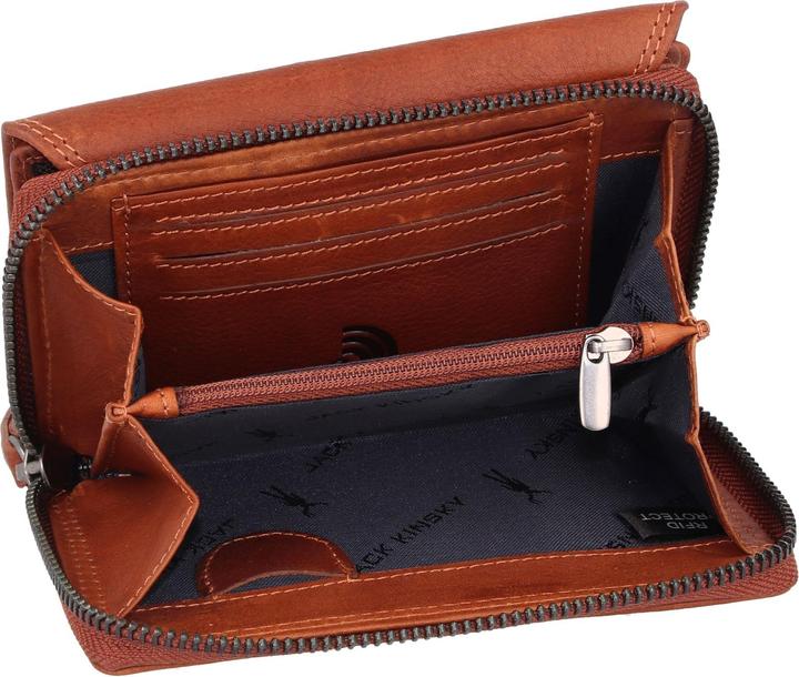 Actual product image Jack kinsky Wallet RFID protection leather 13.5 cm