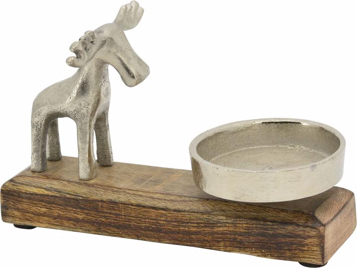 Exner Garten und Wohnaccessoires KerzenHalter Rentier Puri (18 x 12 x 5 cm)