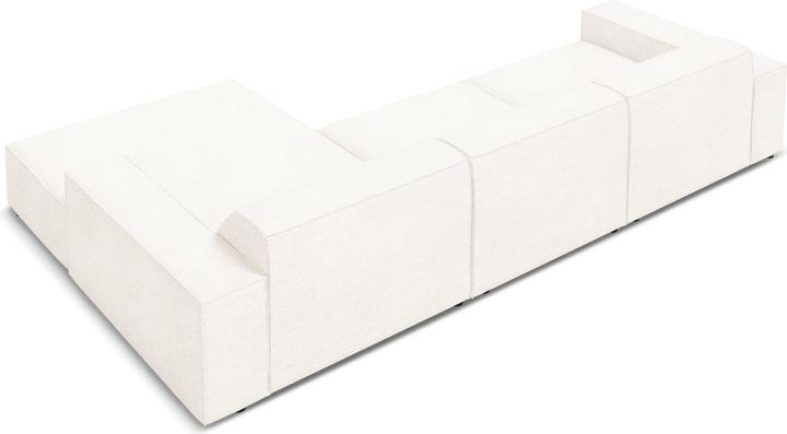 Image du produit Micadoni Bouclé Canapé D'Angle Droit, "Jodie", 4 Places, 284x166x70Fabriqué en Europe (Canapé d'angle)