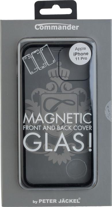 Actual product image Peter Jäckel COMMANDER MAGNET COVER Duo Glass for Apple iPhone 12/ 12 Pro Black (Apple iPhone 12, Realme 12 Pro+)