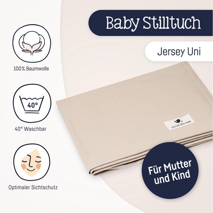 Actual product image Julius Zöllner Nursing Cloth Jersey Uni Sand