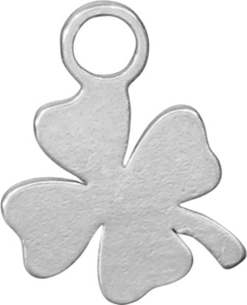 Star Piercing Anhänger silber Kleeblatt (ohne Messing, Chirurgenstahl 316L)