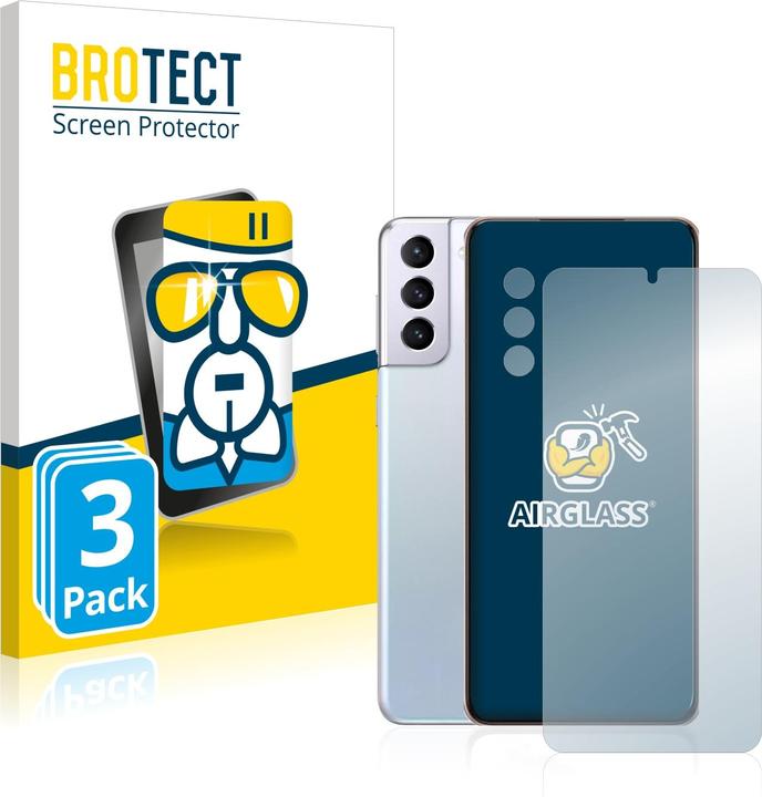 Produktbild BROTECT AirGlass Panzerglasfolie (3 Stück, Samsung Galaxy S21 5G)