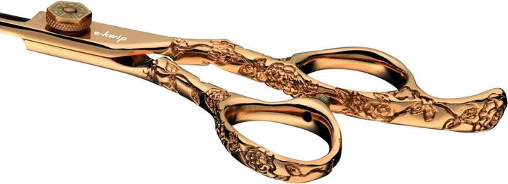 Image du produit E-kwip Ciseaux à cheveux Flower or rose (13.97 cm)