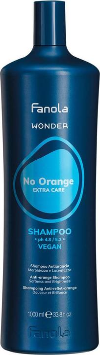 Actual product image Fanola No Orange Wonder Shampoo 1000 ml (1000 ml, Liquid shampoo)