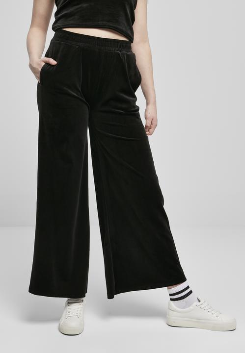Image du produit Urban Classics Sweatpants femme taille haute en velours (XS)