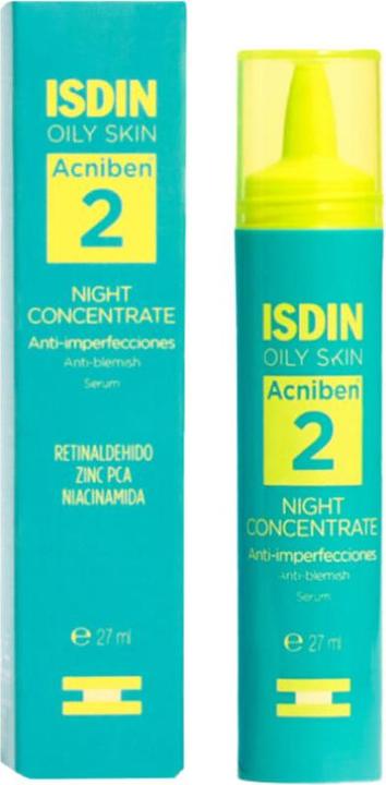 Actual product image Isdin ISDIN Acniben Night Concentrate serum do twarzy na noc przeciw niedoskonałościom 27ml (27 ml)