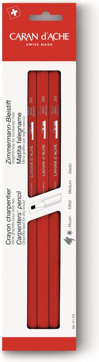 Caran d'Ache Carpenter pencil in blister pack (HB, 3 x)