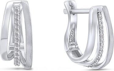 Brilio Silver - Fashion silver earrings with zircons EA258W