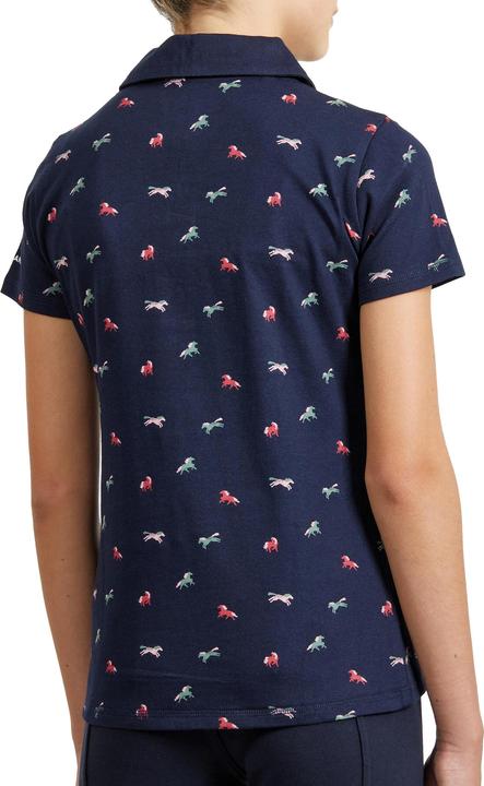 Produktbild Fouganza Reit-Poloshirt 140 kurzarm Kinder blau